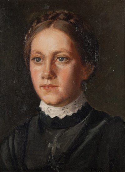 Porträt von Karoline Marie Larsen Lth von Michael Peter Ancher